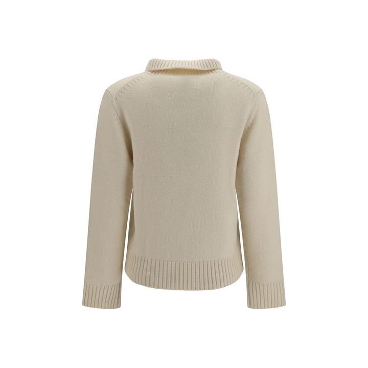 Extreme Cashmere White Cashmere Sweater