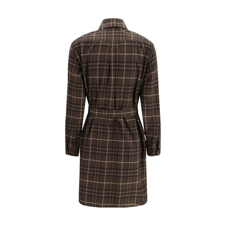 Burberry Brown Cotton Casual Dress