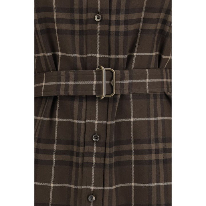 Burberry Brown Cotton Casual Dress