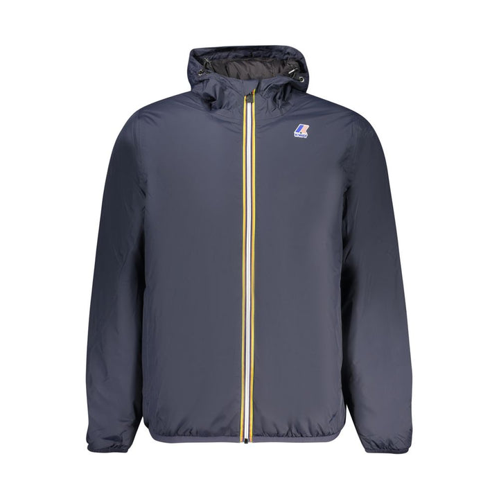 K-WAY Blue Polyamide Men Jacket
