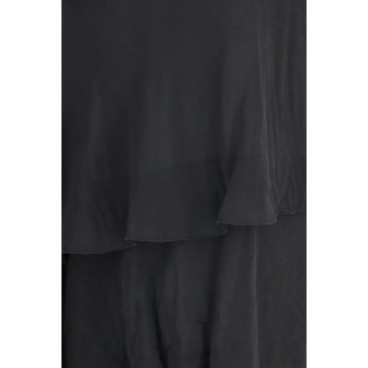 Valentino Garavani Black Silk Casual Pants