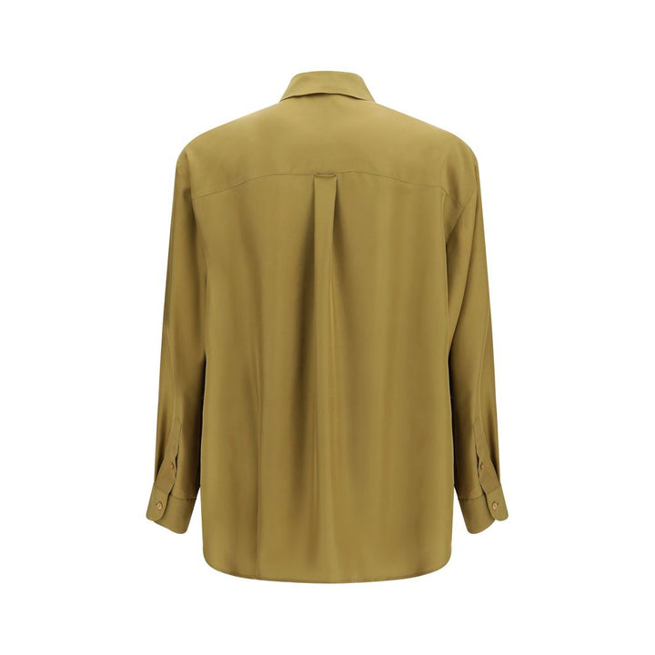 Valentino Garavani Beige Silk Dress Shirt
