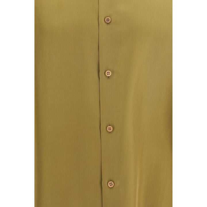 Valentino Garavani Beige Silk Dress Shirt