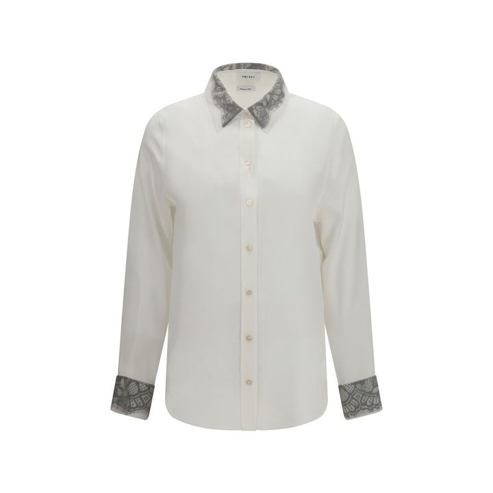 Alexander McQueen White Silk Dress Shirt