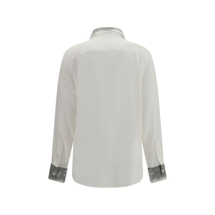 Alexander McQueen White Silk Dress Shirt