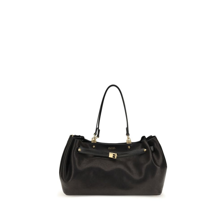Balenciaga Black Calf Leather Bos Taurus Shoulder Bag