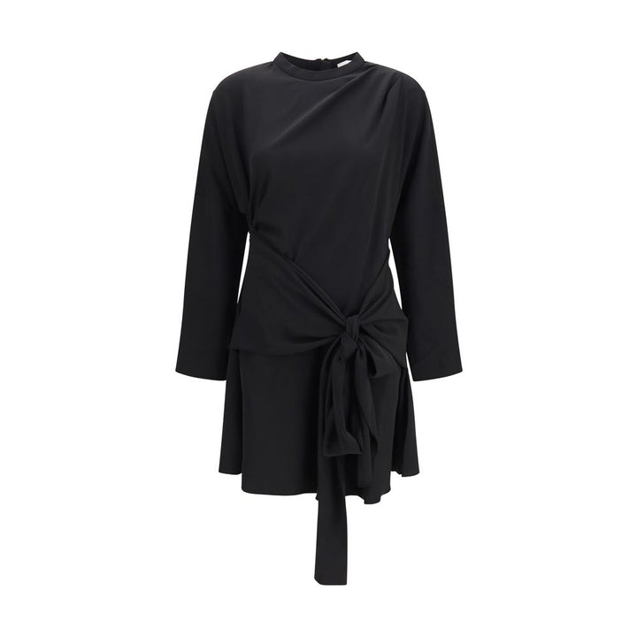 Ganni Black Recycled Polyester Cocktail Dress