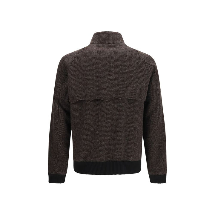 Baracuta Brown Viscose Biker Jacket