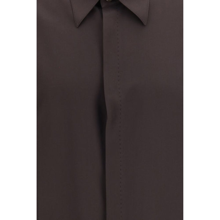 Dolce & Gabbana Brown Silk Shirt
