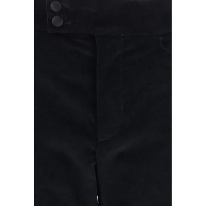 Dolce & Gabbana Black Cotton Casual Pants