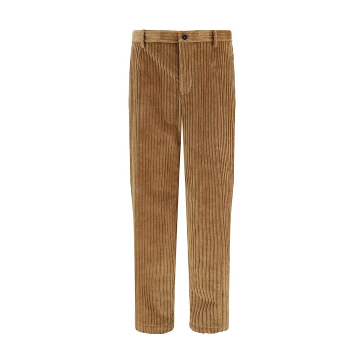 Dolce & Gabbana Brown Cotton Casual Pants