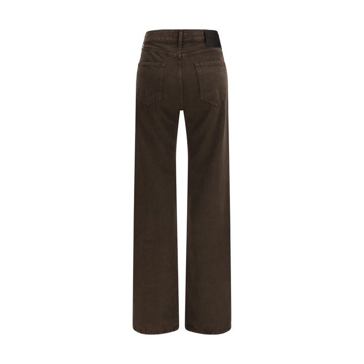 Jacob Cohen Brown Cotton Straight-Leg Jeans