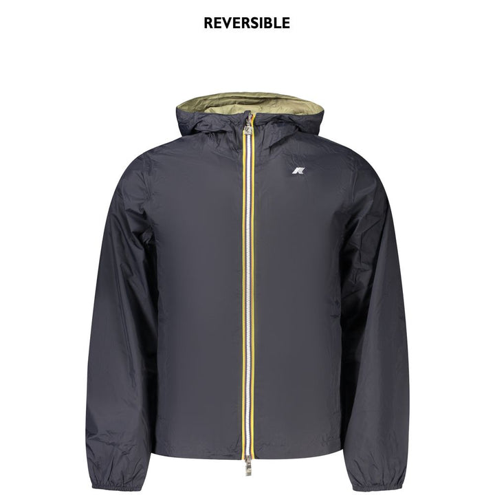 K-WAY Blue Nylon Shell Jacket