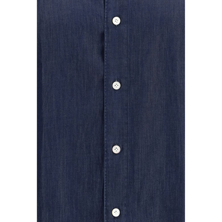 Finamore Blue Denim Shirt