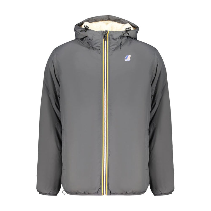 K-WAY Grey Polyamide Men's Jacket