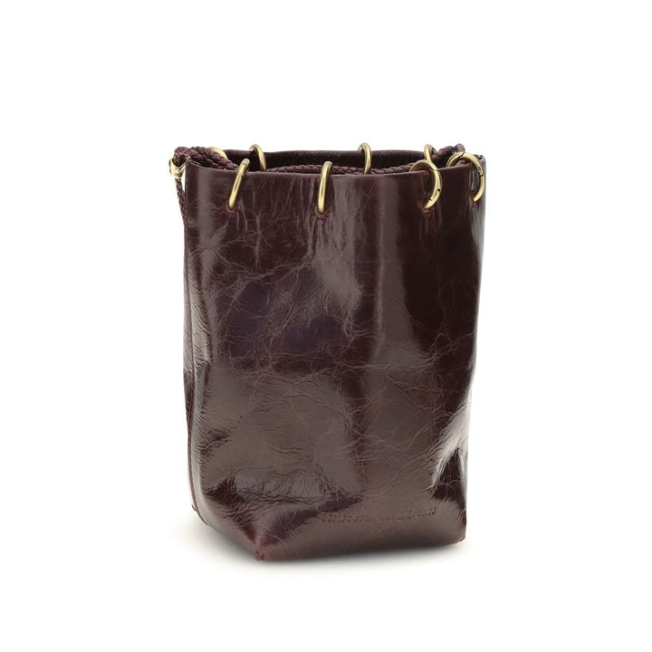 Benedetta Bruzziches Brown Calf Leather Bos Taurus Backet Bag