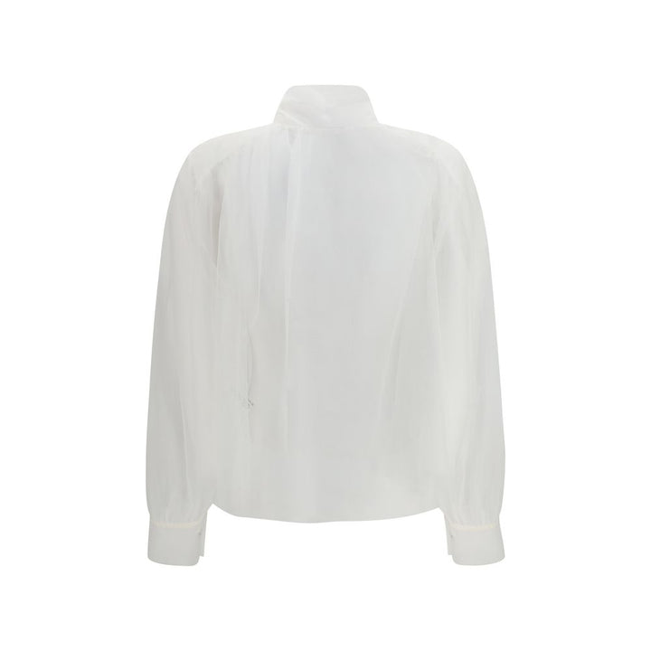 Forte_Forte White Polyester Shirt