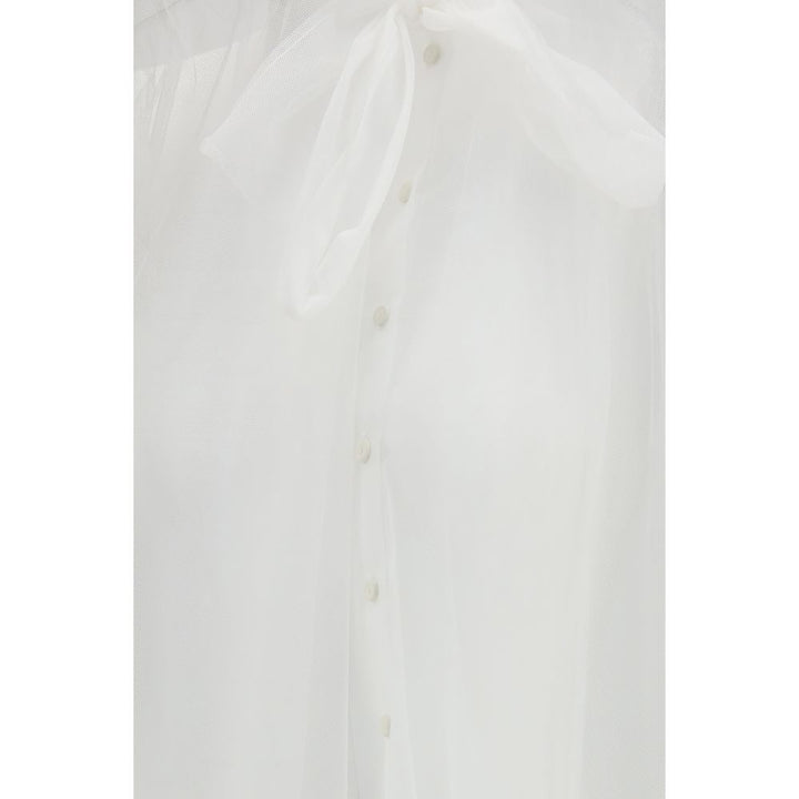 Forte_Forte White Polyester Shirt
