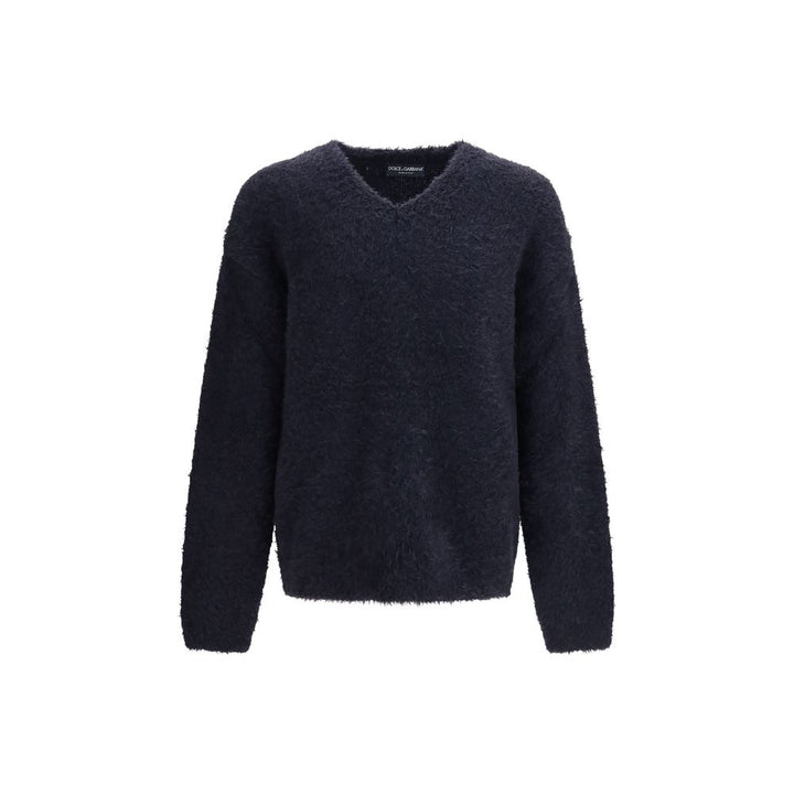 Dolce & Gabbana Blue Marabou Sweatshirt
