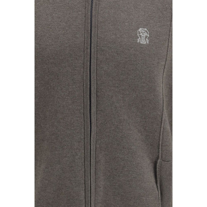Brunello Cucinelli Bicolor Cashmere Hoodie