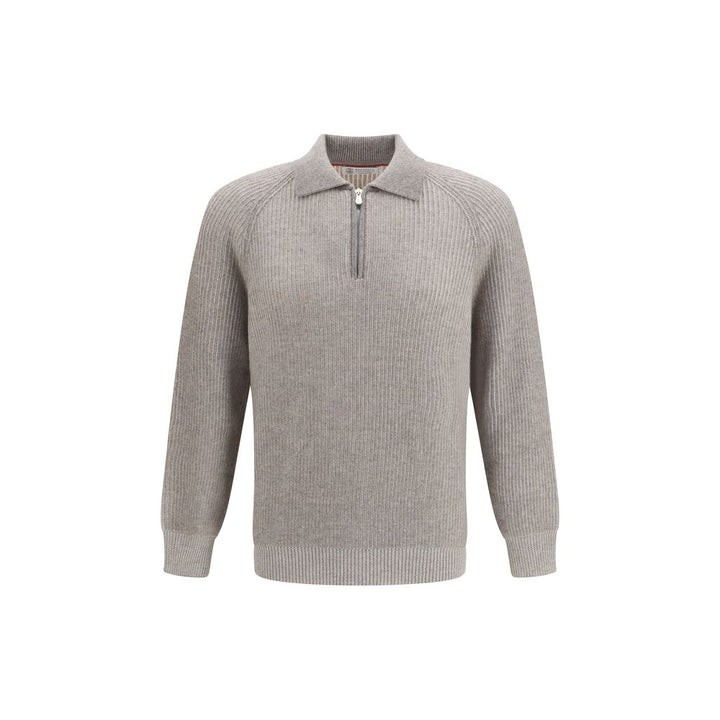 Brunello Cucinelli Gray Cashmere Sweater