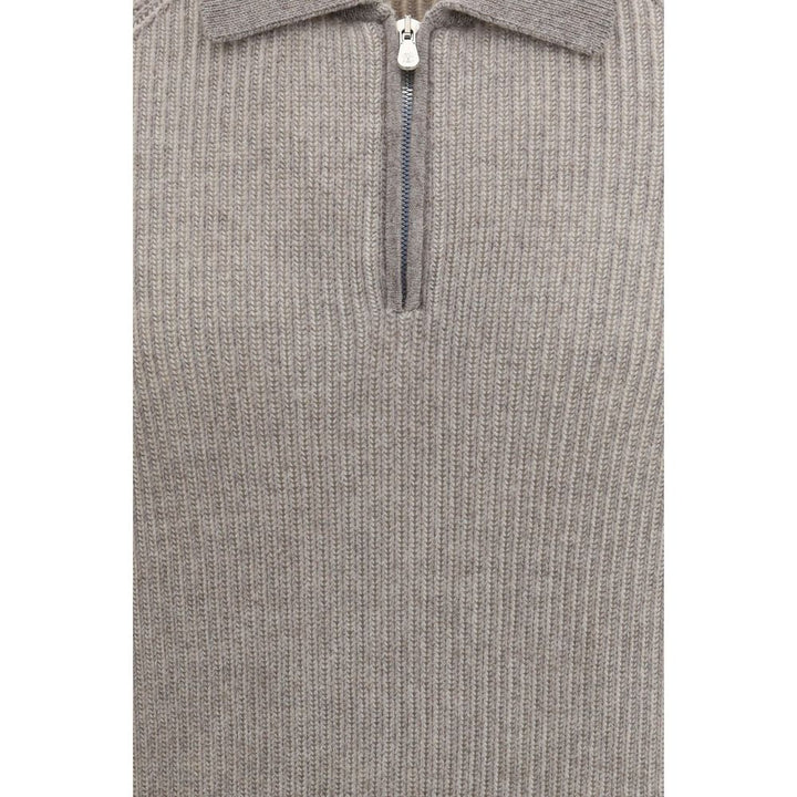 Brunello Cucinelli Gray Cashmere Sweater