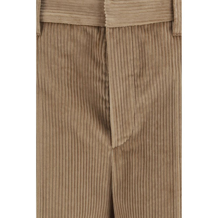 Brunello Cucinelli Brown Cotton Casual Pants