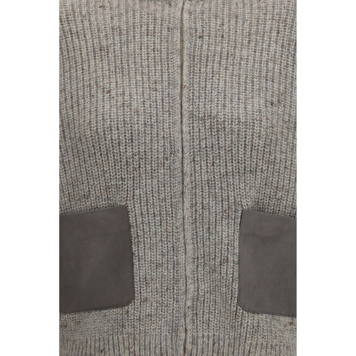 Fabiana Filippi Gray Wool Oves Aries Sweatshirt
