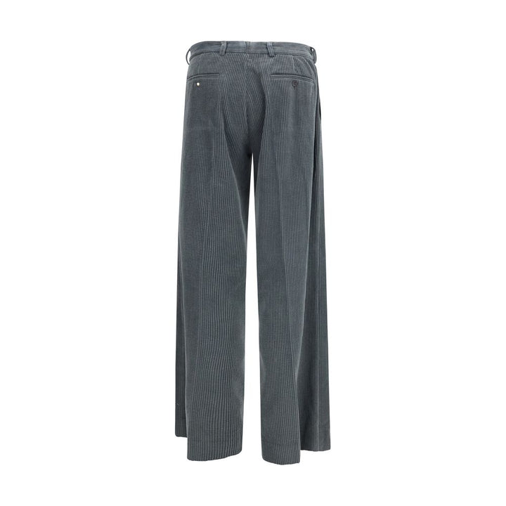 Magliano Gray Cotton Casual Pants