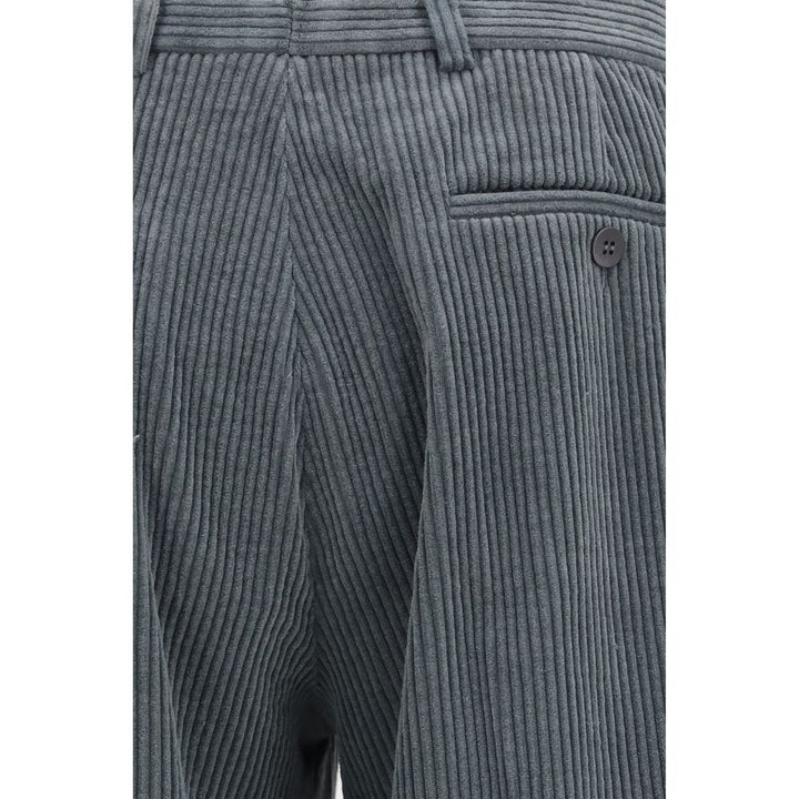Magliano Gray Cotton Casual Pants
