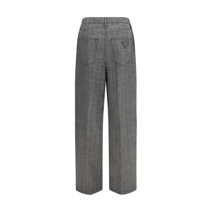 Prada Gray Wool Oves Aries Casual Pants