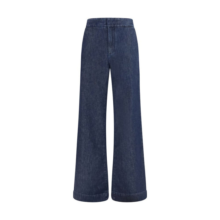 SA SU PHI Blue Cotton Flared Jeans