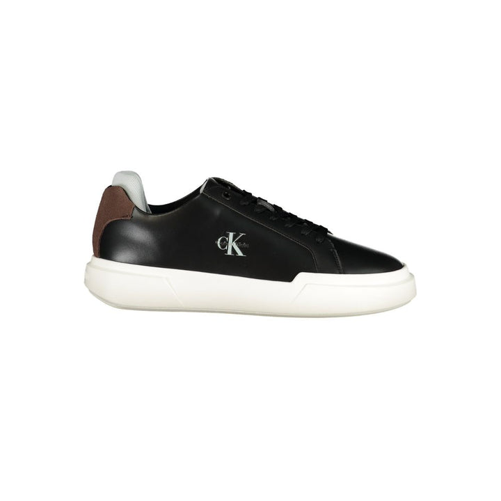 Calvin Klein Black Polyurethane Men's Sneaker