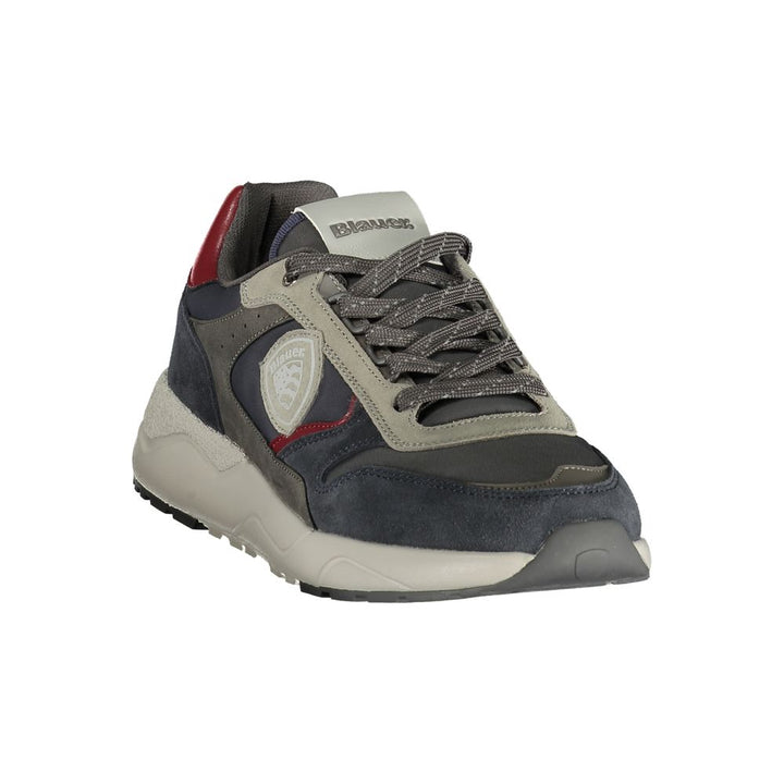 Blauer Blue Polyester Athletic Sneakers