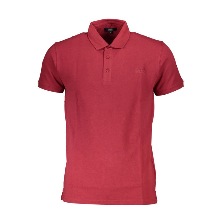 Cavalli Class Red Cotton Men's Polo Shirt