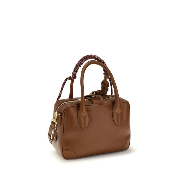 Golden Goose Brown Calf Leather Bos Taurus Handbag