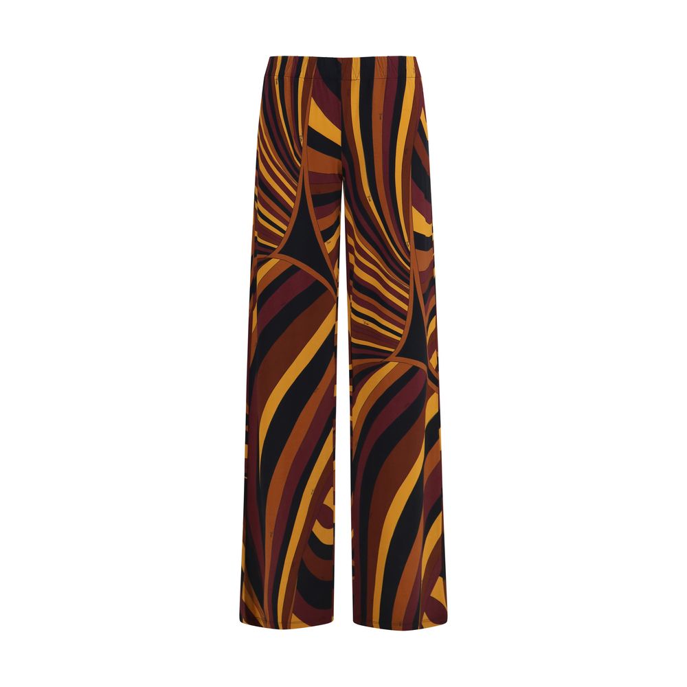 Emilio Pucci Multicolor Viscose Casual Pants