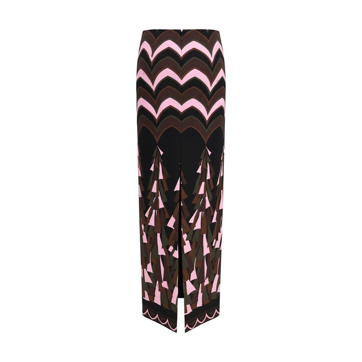 Emilio Pucci Multicolor Polyamide Long Skirt