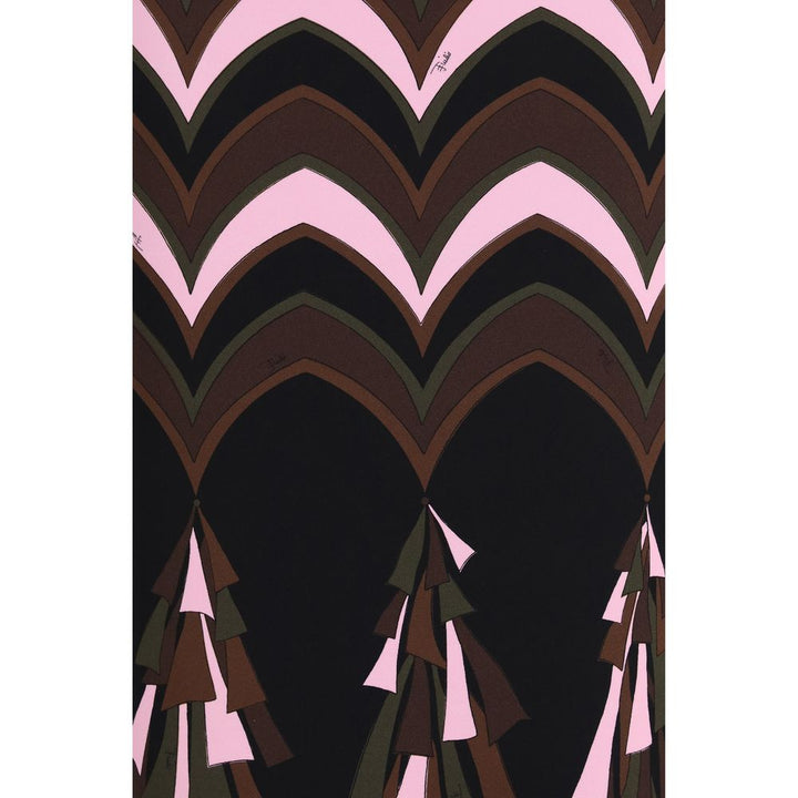 Emilio Pucci Multicolor Polyamide Long Skirt