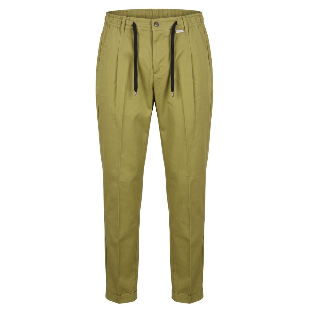 Baldinini Trend Green Cotton Men Pants