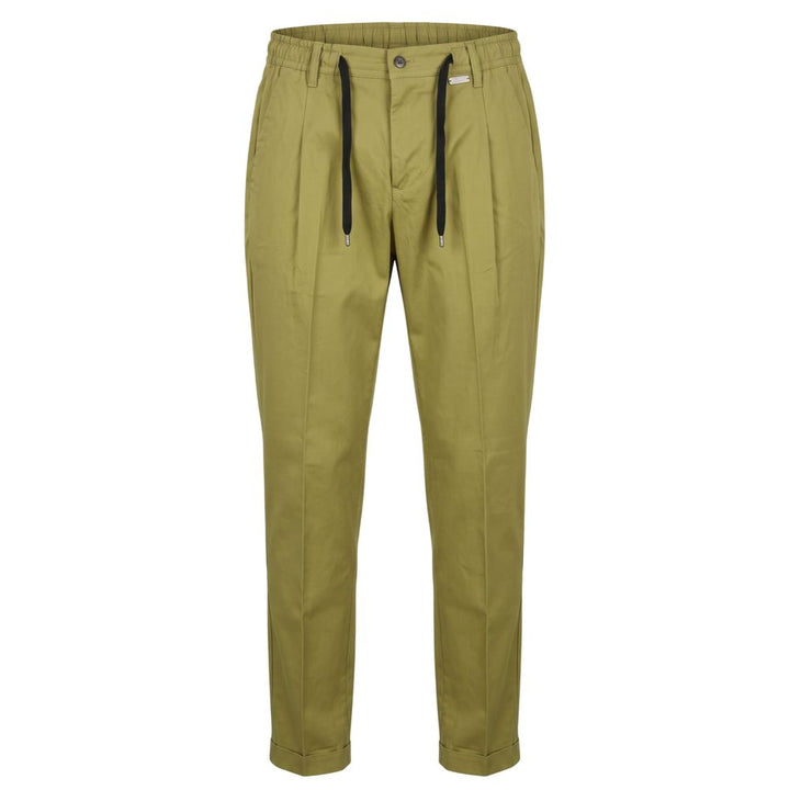 Baldinini Trend Green Cotton Men Pants
