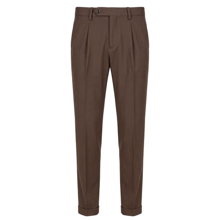 Baldinini Trend Brown Viscose Men Pants
