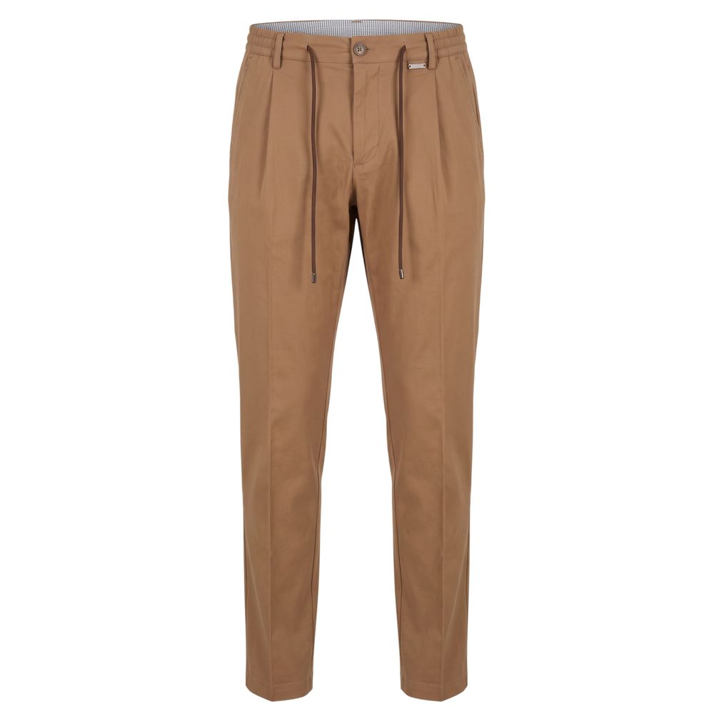 Baldinini Trend Brown Cotton Men Pants