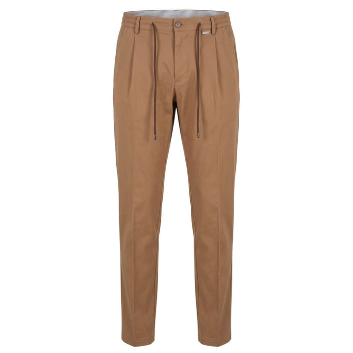 Baldinini Trend Brown Cotton Men Pants