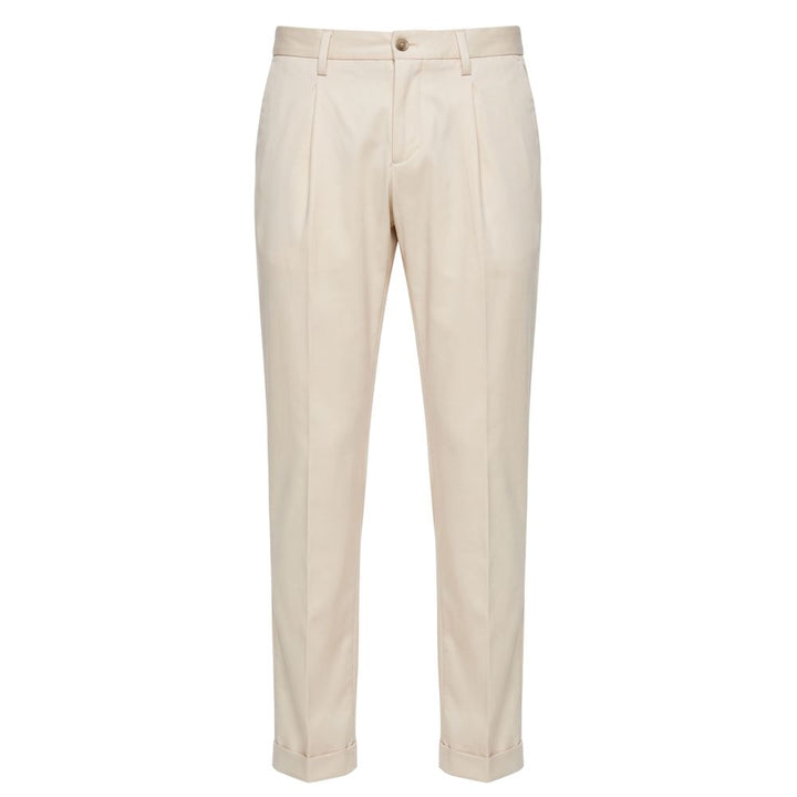 Baldinini Trend White Viscose Men Pants