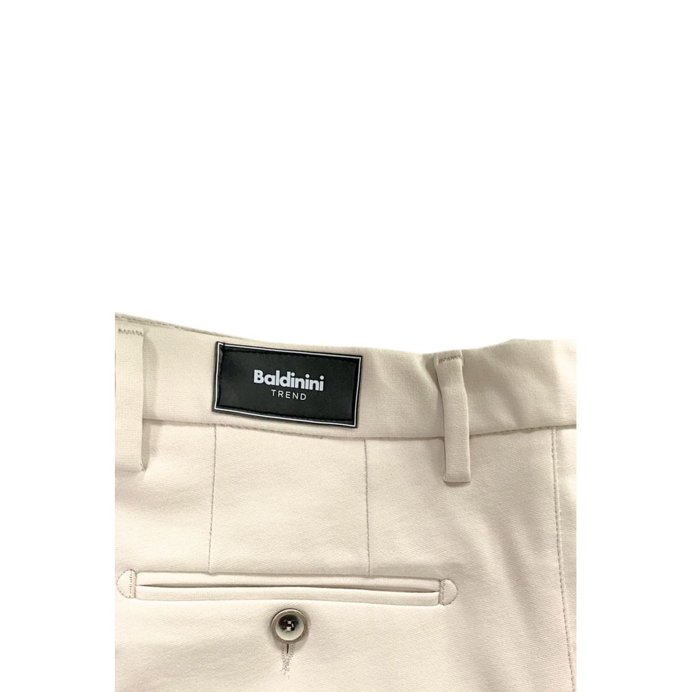 Baldinini Trend White Viscose Men Pants