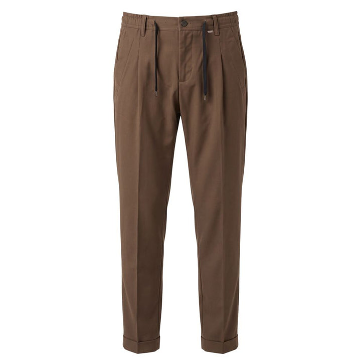 Baldinini Trend Brown Cotton Mens Pants