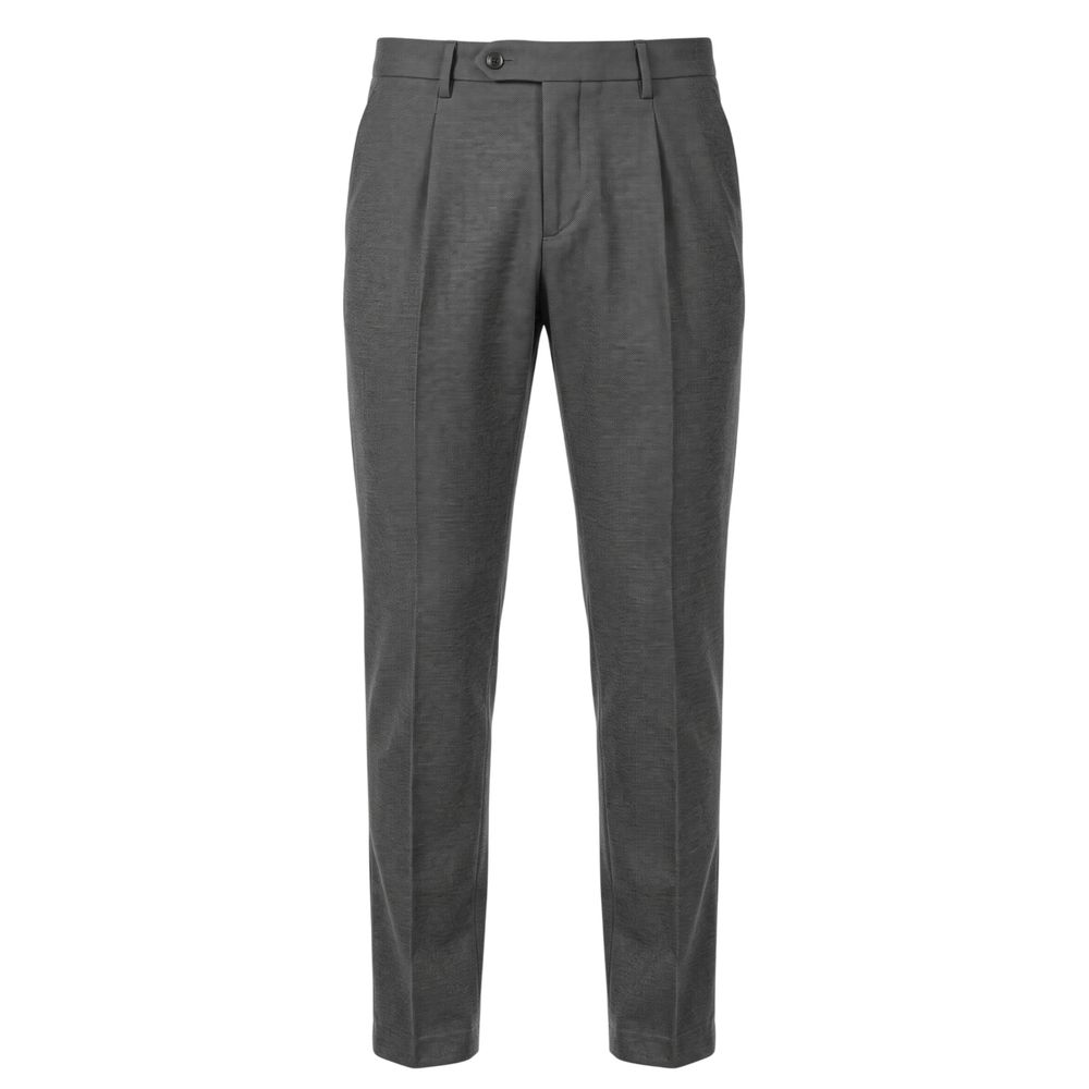 Baldinini Trend Grey Viscose Men Pant