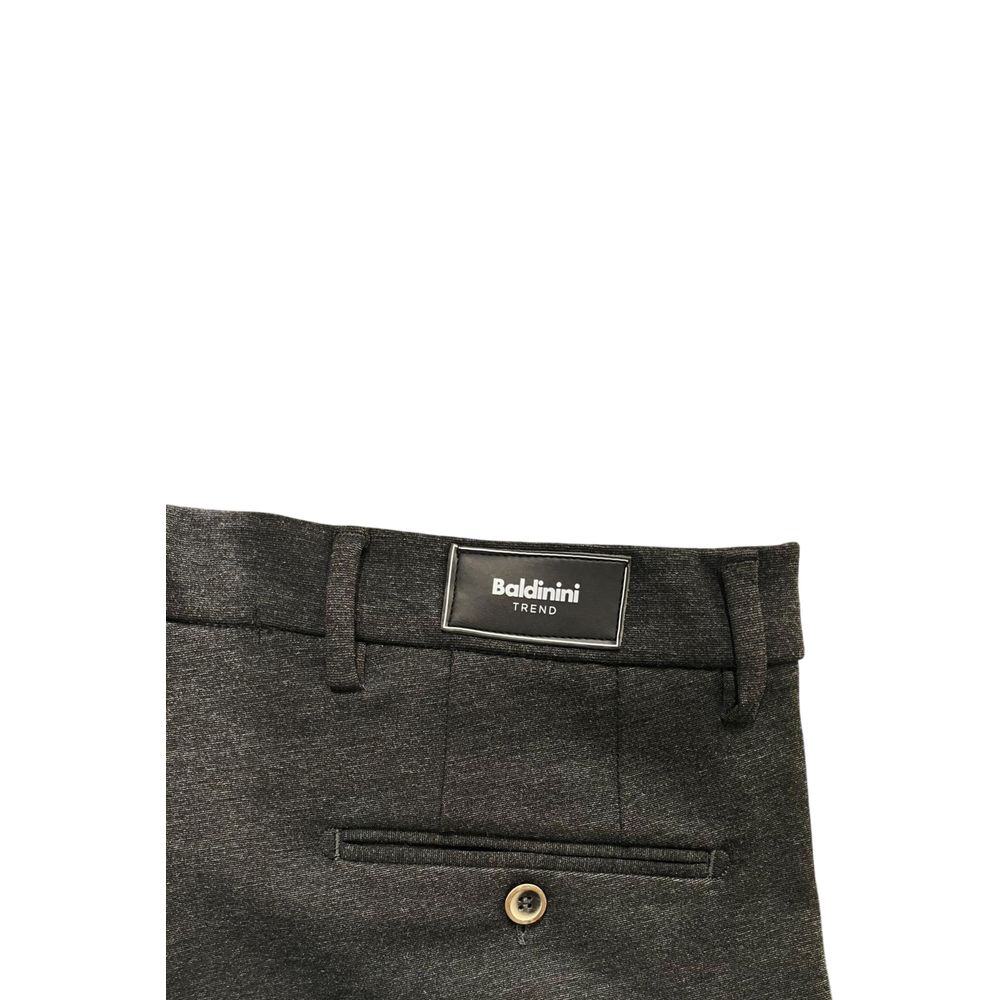 Baldinini Trend Grey Viscose Men Pant