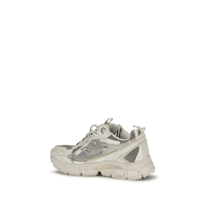 Off-White Beige Acetate Athletic Sneakers